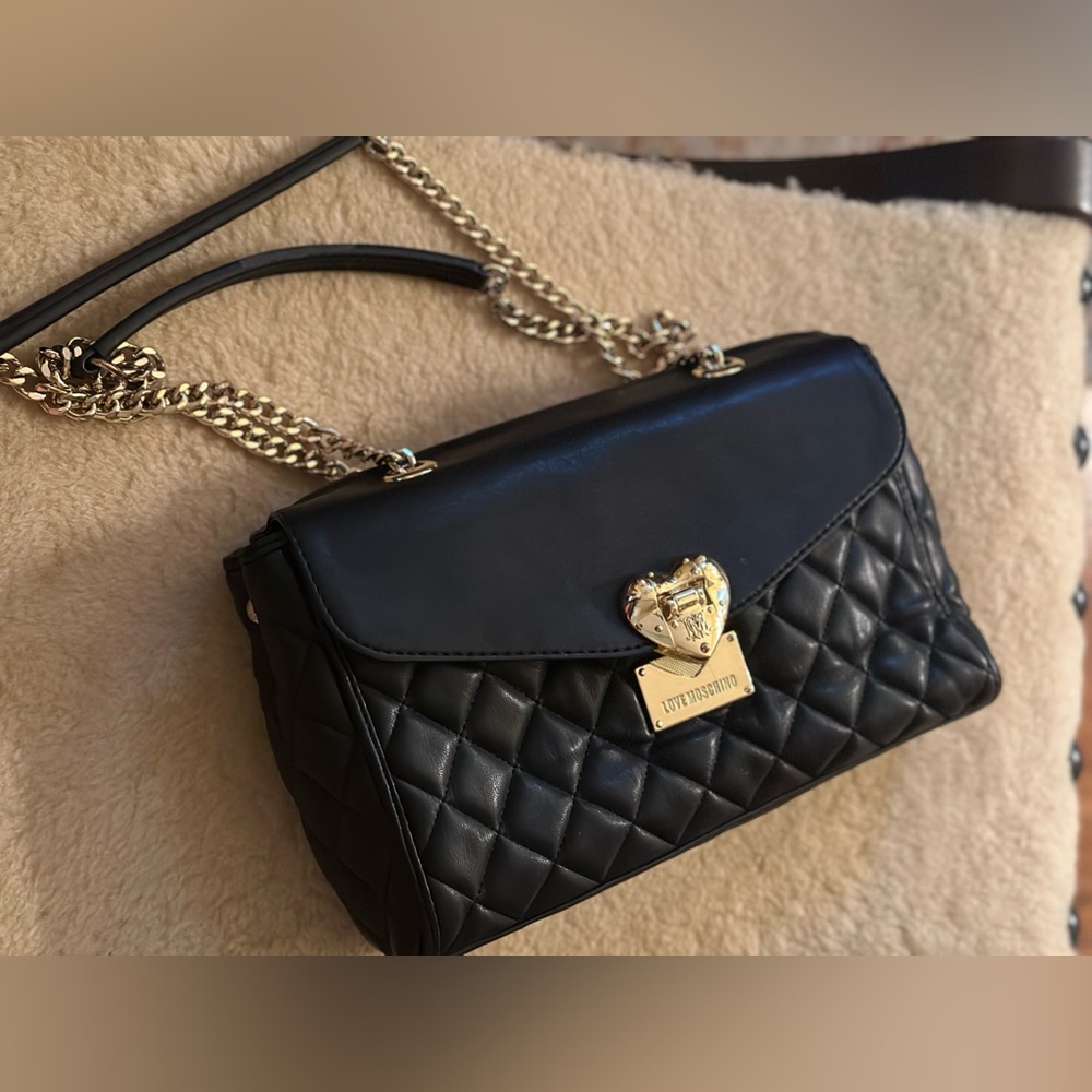 Love Moschino leather bag.